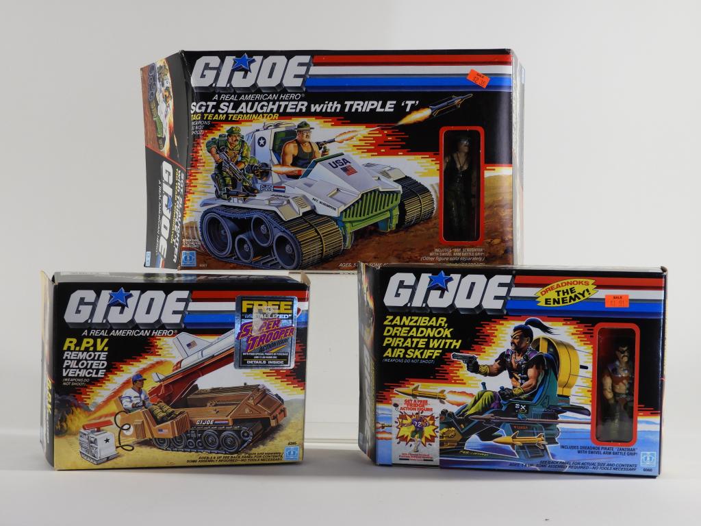 3PC Hasbro GI Joe ARAH MIB Unused Vehicle Group (1 of 5)