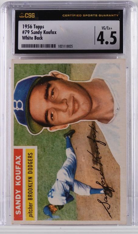 1956 Topps Baseball Sandy Koufax #79 CSG 4.5 (1 of 2)