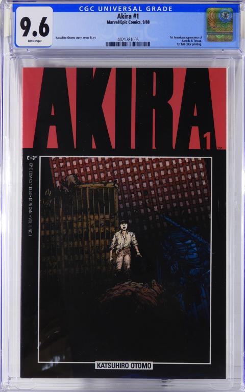 Marvel Epic Comics Akira #1 CGC 9.6 (1 of 2)