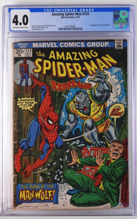 Marvel Comics Amazing Spider-Man #124 CGC 4.0 (1 of 2)