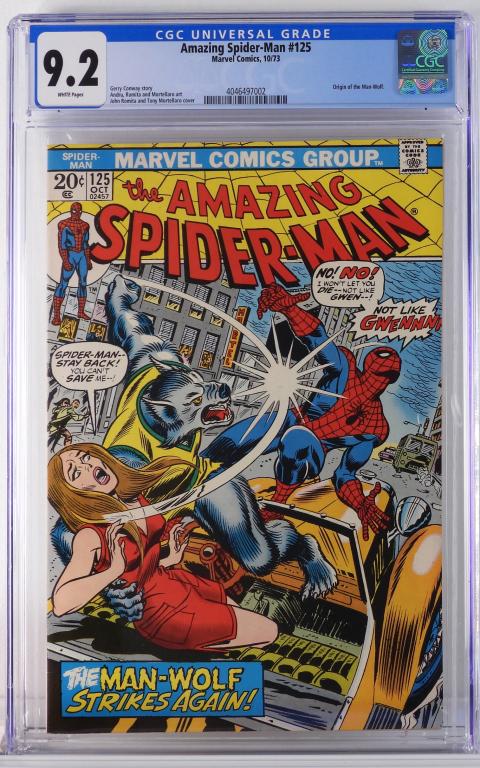 Marvel Comics Amazing Spider-Man #125 CGC 9.2 (1 of 2)