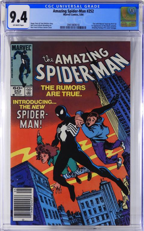 Marvel Comics Amazing Spider-Man #252 CGC 9.4 News (1 of 2)