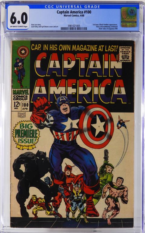 Marvel Comics Captain America #100 CGC 6.0 (1 of 2)