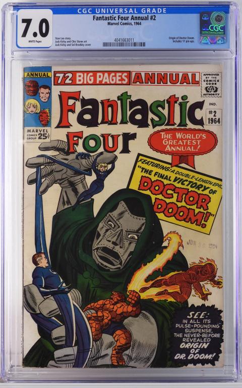 Marvel Comics Fantastic Four Annual #2 CGC 7.0 (1 of 2)