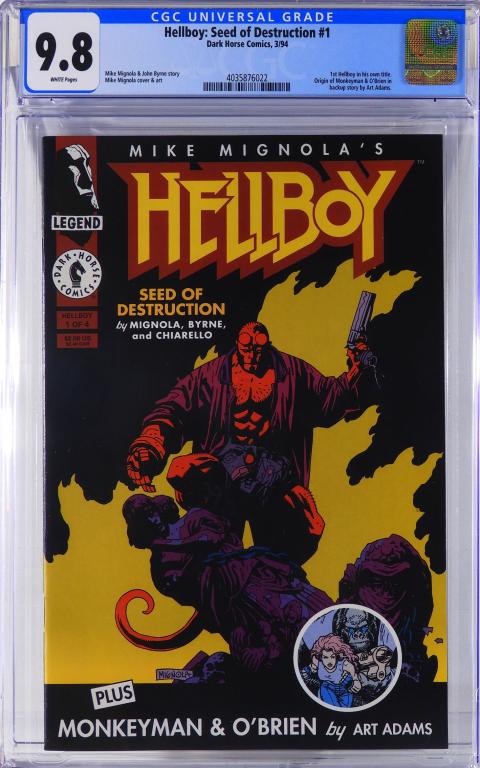 Dark Horse Hellboy Seed of Destruction #1 CGC 9.8 (1 of 2)