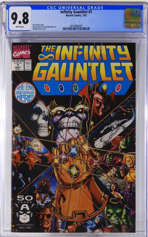 Marvel Comics Infinity Gauntlet #1 CGC 9.8 (1 of 2)