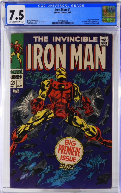 Marvel Comics Iron Man #1 CGC 7.5 (1 of 2)