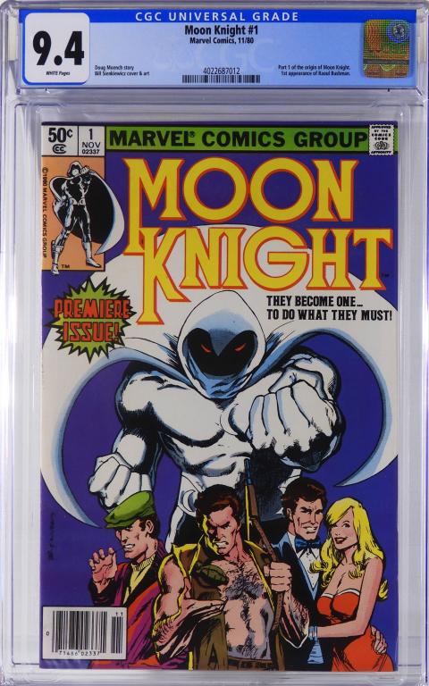 Marvel Comics Moon Knight #1 CGC 9.4 Newsstand (1 of 2)