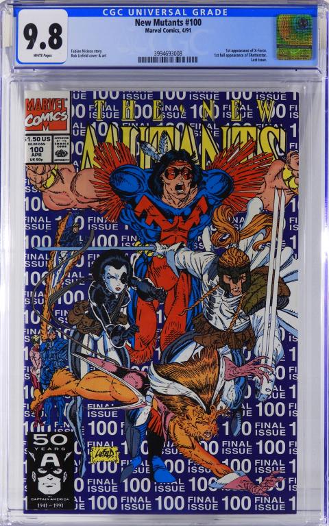 Marvel Comics New Mutants #100 CGC 9.8 (1 of 2)