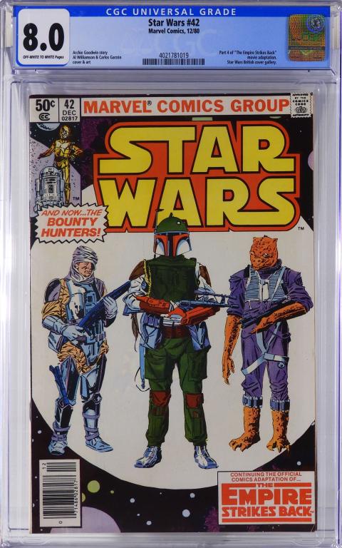 Marvel Comics Star Wars #42 CGC 8.0 Newsstand (1 of 2)