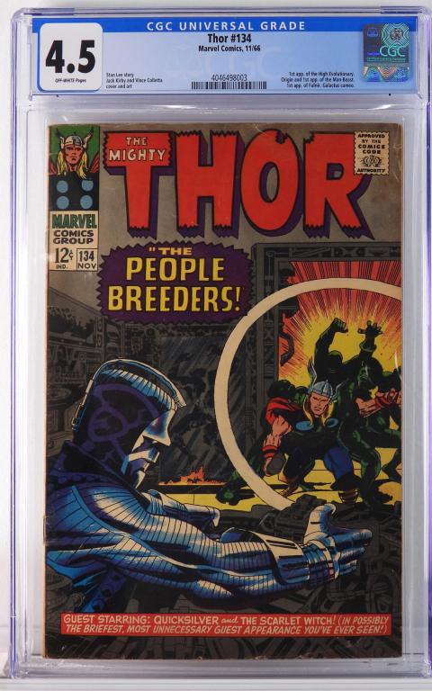 Marvel Comics Thor #134 CGC 4.5 (1 of 2)