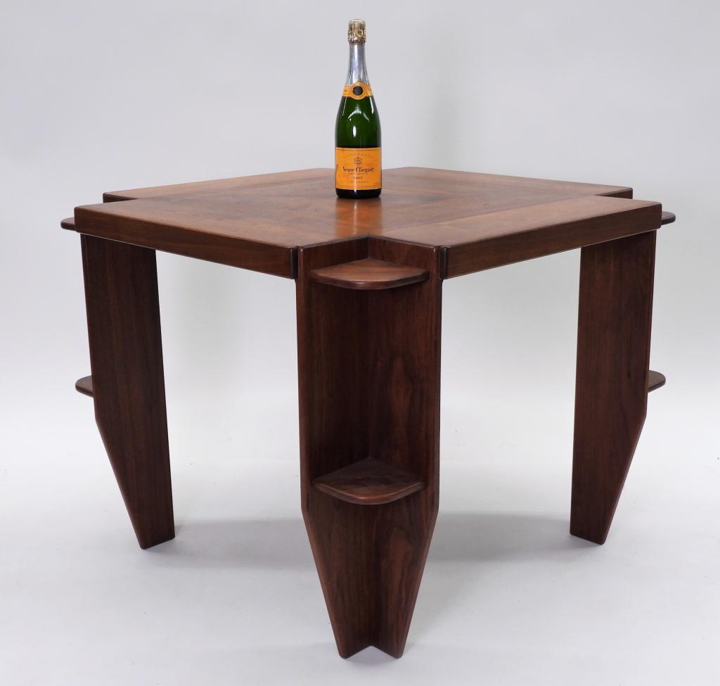 MCM Brazilian Rosewood Game Card Side Table (1 of 8)