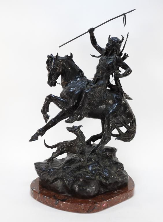 Elie Hazak Native American Bronze Sculpture (1 of 11)