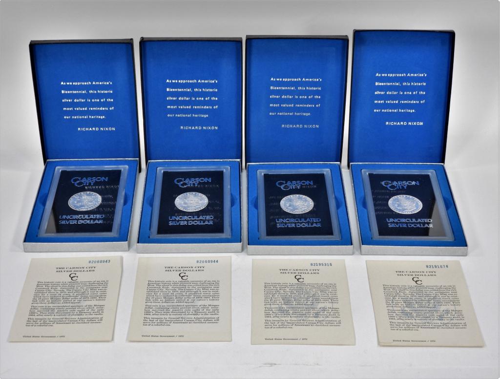 4PC United States Morgan Silver Dollars (1 of 9)