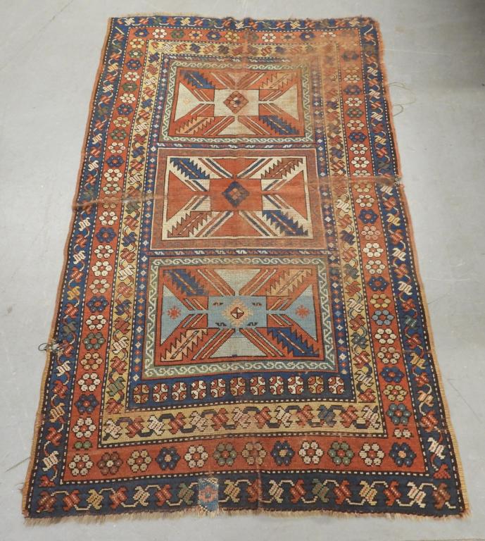 Unusual Geometric Kazak Rug (1 of 11)