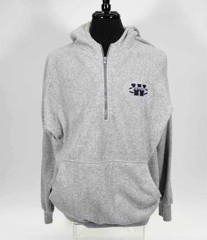 Vintage Wu-Wear Athletics Half-Zip Hoodie Size L (1 of 5)