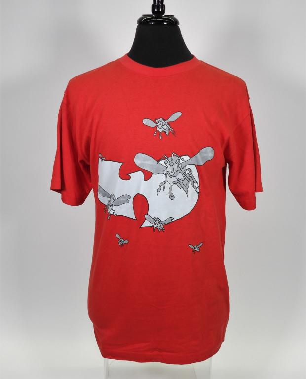 Vintage Wu-Wear Killa Bees Red Graphic T-Shirt L (1 of 4)