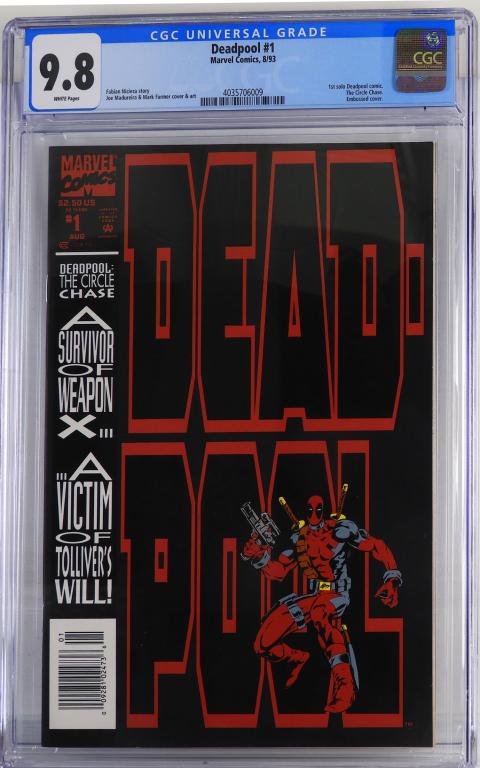 Marvel Comics Deadpool #1 CGC 9.8 Newsstand (1 of 2)