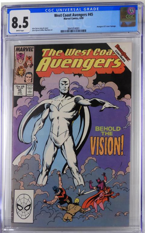 Marvel Comics West Coast Avengers #45 CGC 8.5 (1 of 2)
