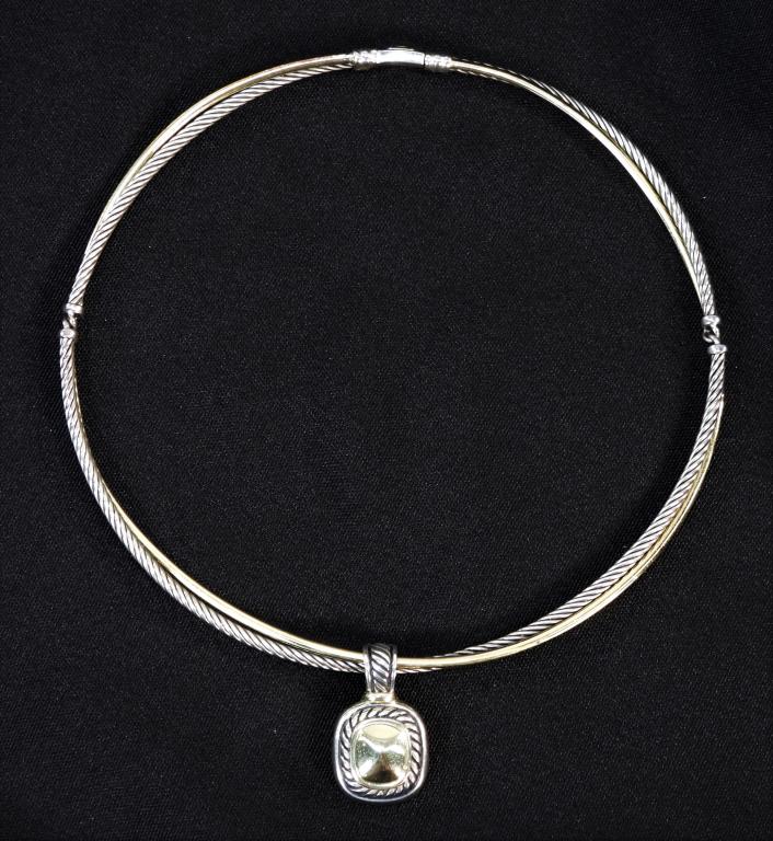 David Yurman 18K Gold & Sterling Necklace (1 of 8)