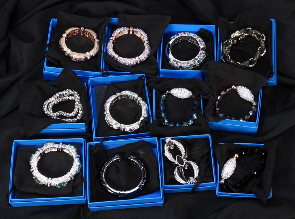 12PC Joan Boyce Costume Bracelet Group (1 of 5)