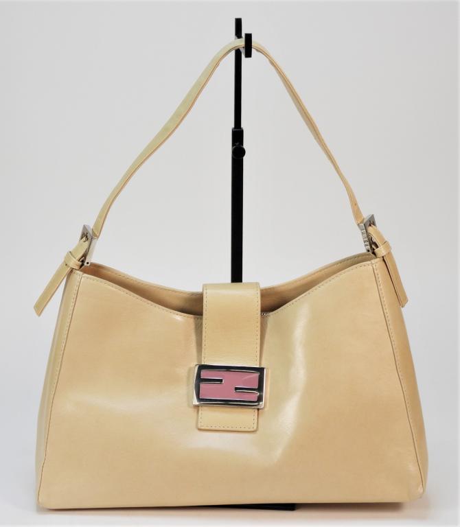 Fendi Nappa Leather Beige Bag (1 of 8)