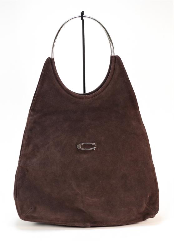 Cerruti 1881 Brown Suede Handbag (1 of 6)