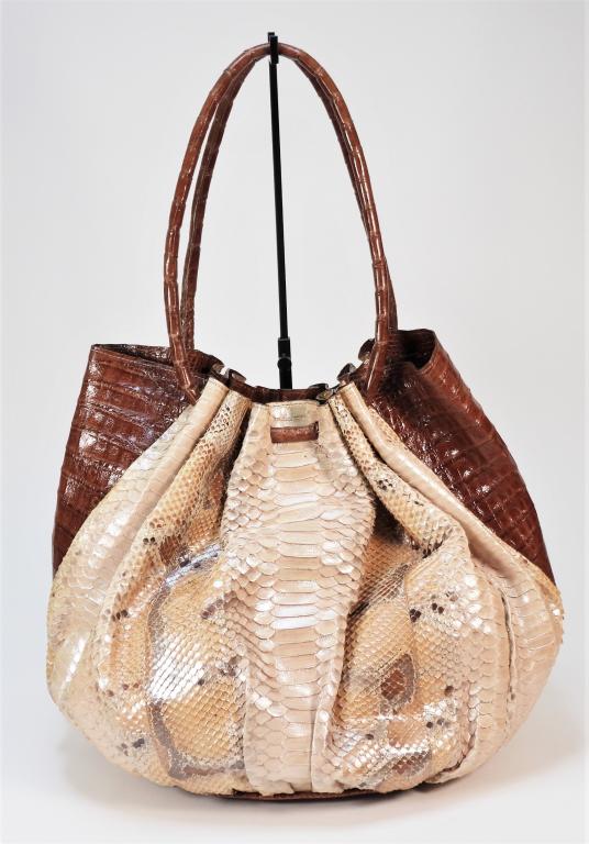 Nancy Gonzalez Snake & Crocodile Leather Bag (1 of 6)