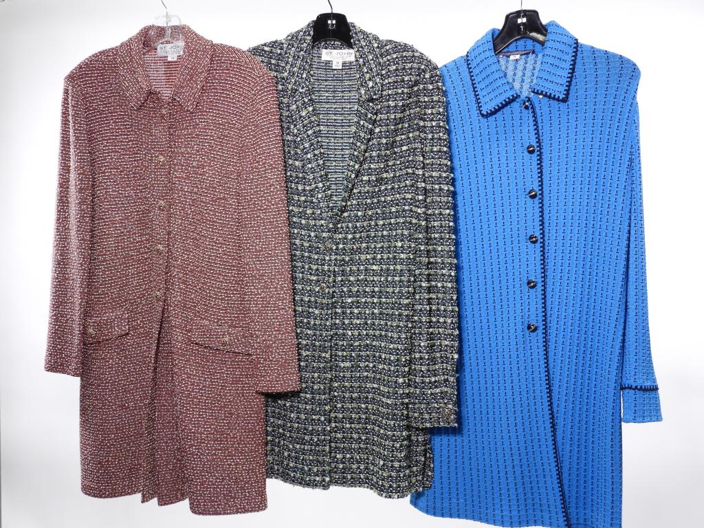 3PC St. John Knit Overcoats size 10 (1 of 8)