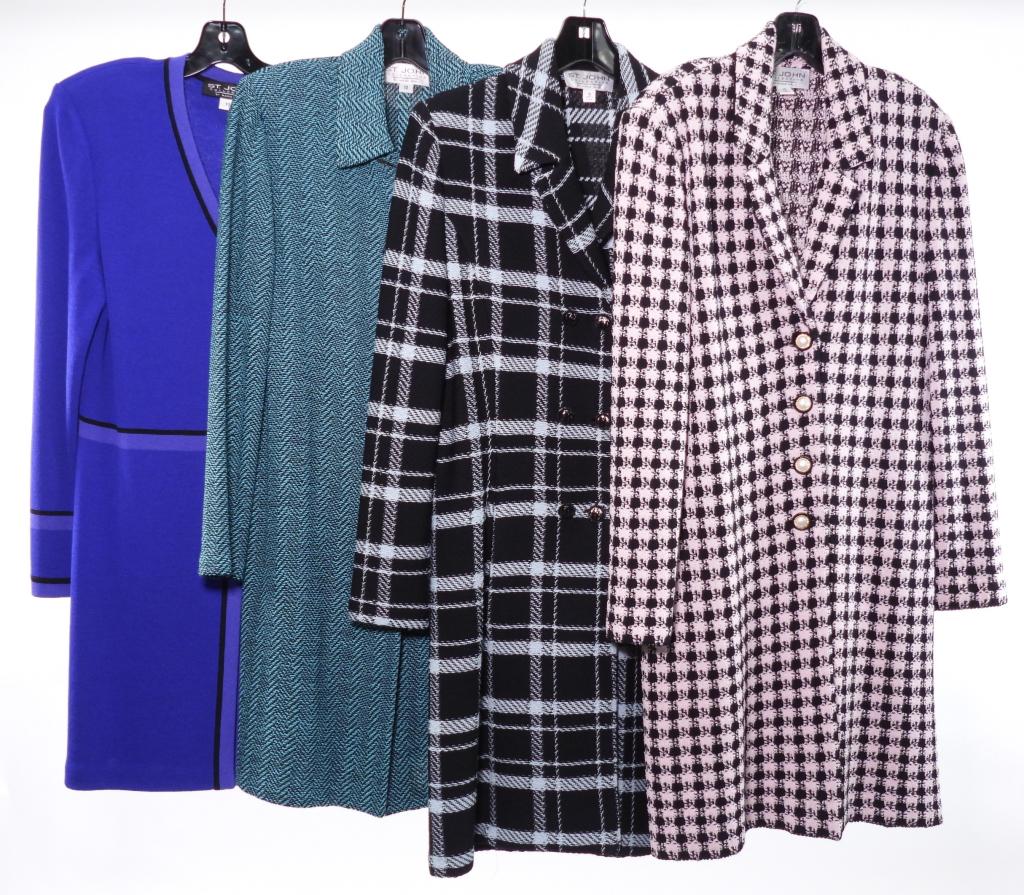 4PC St. John Colorful Knit Overcoats size 10 (1 of 10)