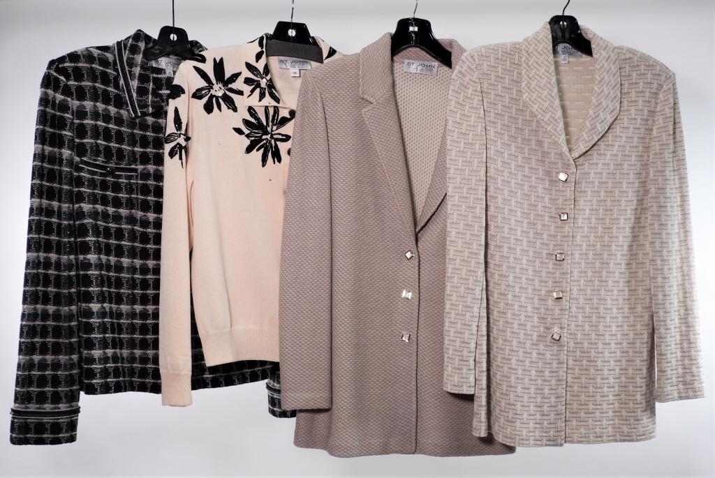 4PC St. John Knit Jackets size 10-12 (1 of 12)