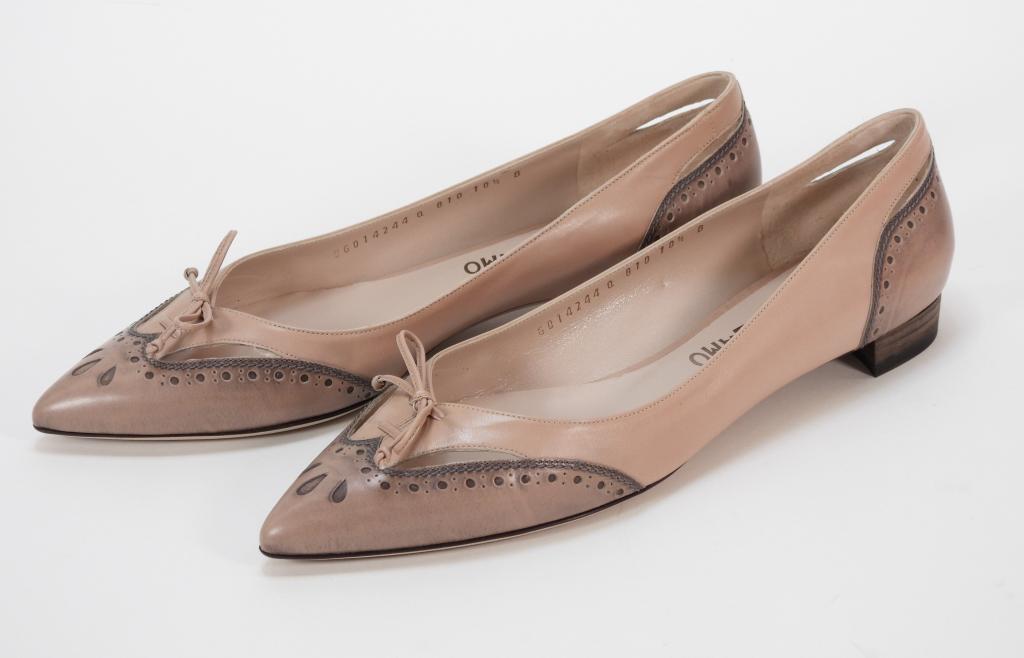 Salvatore Ferragamo Mandorla Flats Size 10.5 (1 of 5)