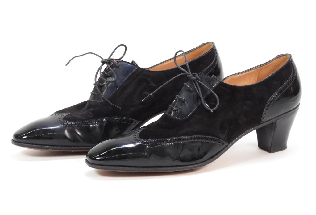 Gravati Suede & Patent Leather Oxford Heels sz 10M (1 of 5)