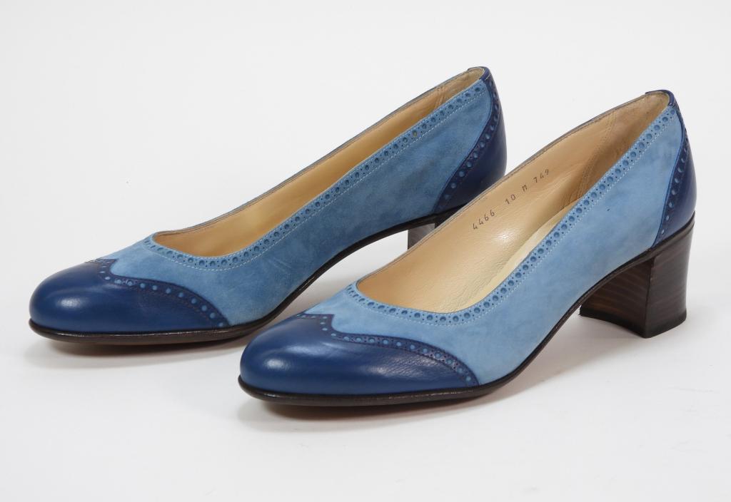 Gravati Blue Suede & Leather Heels Size 10M (1 of 5)