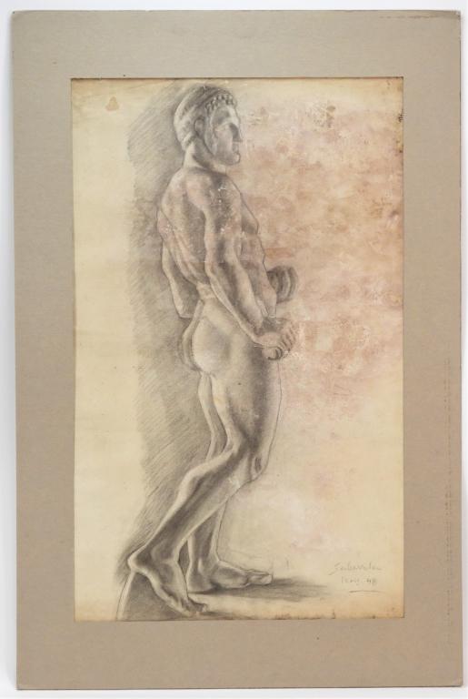 Jehangir Sabavala Portrait of a Gentleman Drawing (1 of 12)