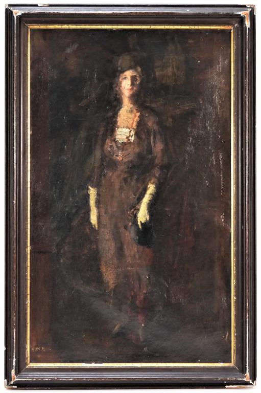 Ashcan School Portrait of a Woman Painting (1 of 8)