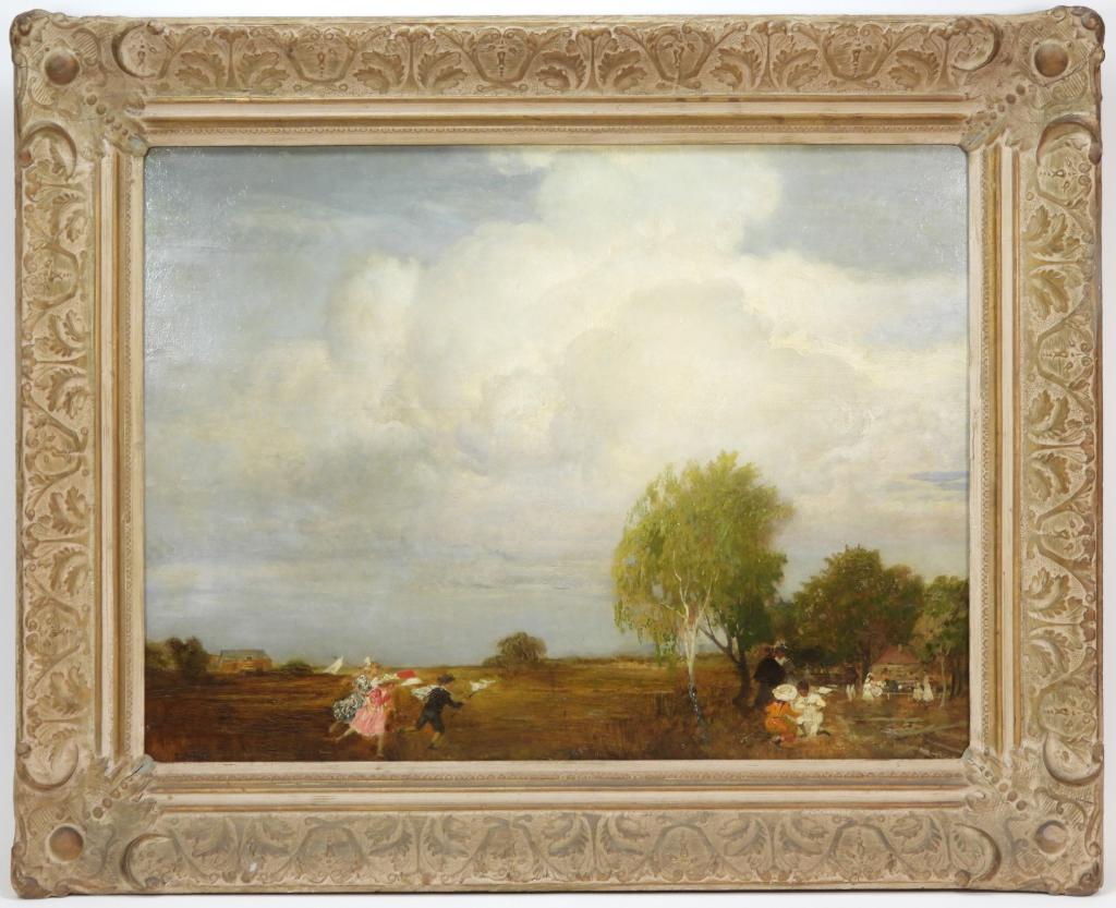 Eduard Veith Playing Children Landscape Painting (1 of 9)