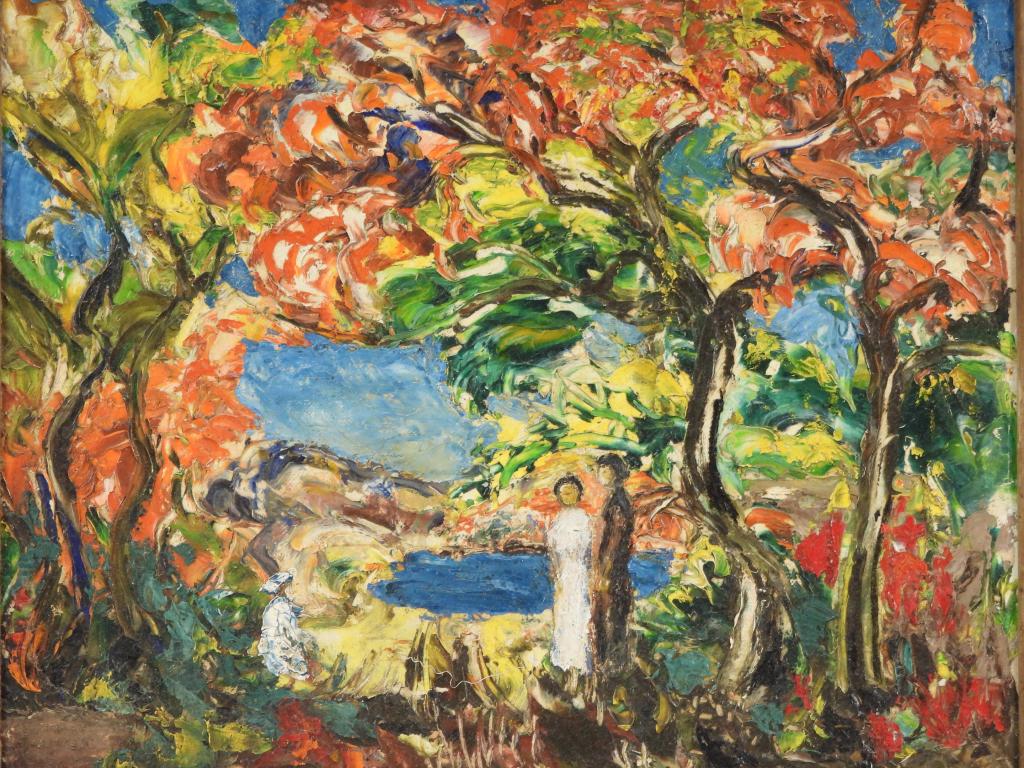 Heinrich R. Pfeiffer Autumnal Landscape Painting (1 of 7)