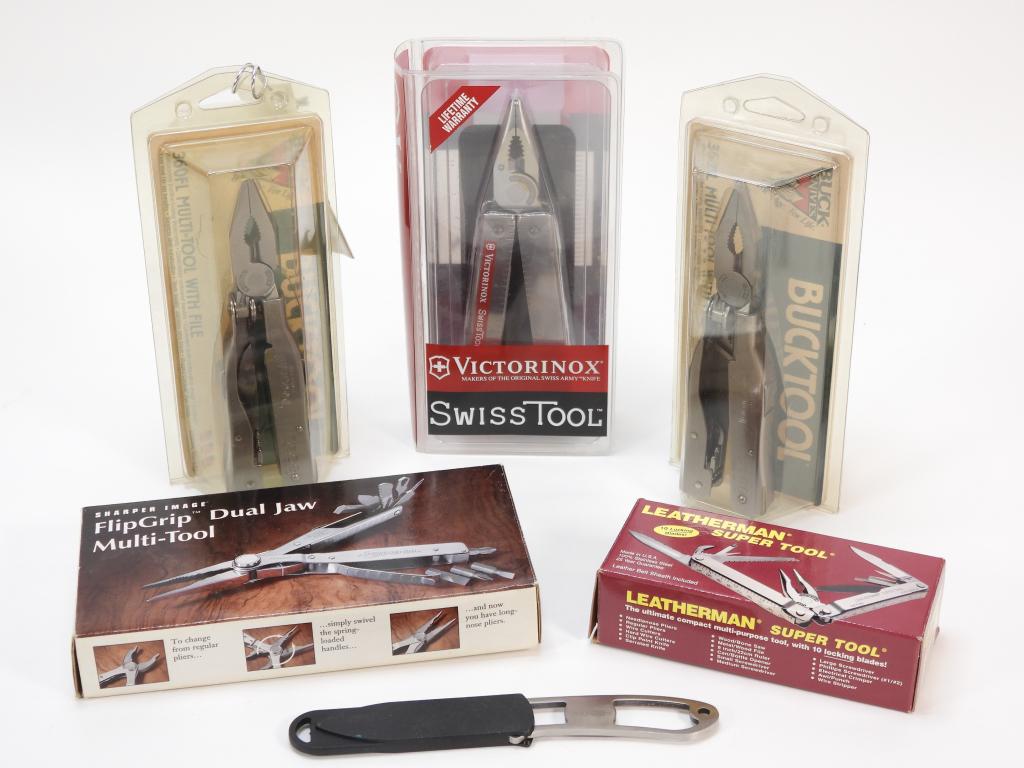 6PC Buck Leatherman Swiss Army Knives Multi Tool (1 of 6)