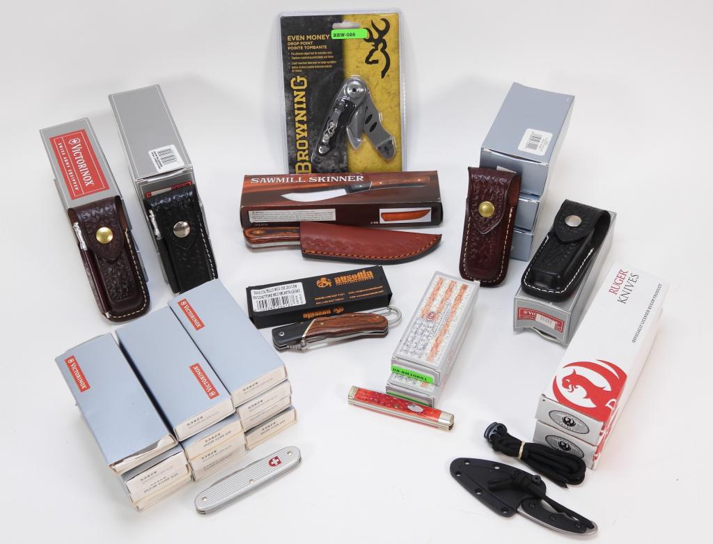 28PC Assorted Knives & Accessories Case Ruger NOS (1 of 6)