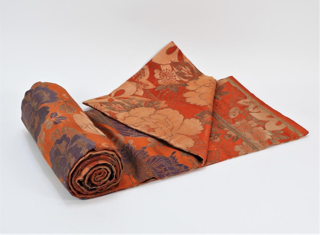 Japanese Chrysanthemum & Butterfly Obi Textile (1 of 12)