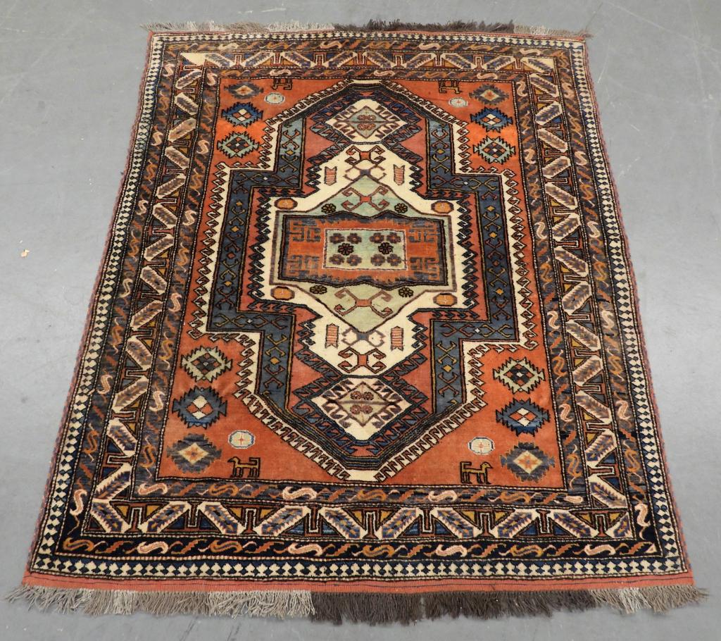 Middle Eastern Pictorial Carpet Rug (1 of 7)