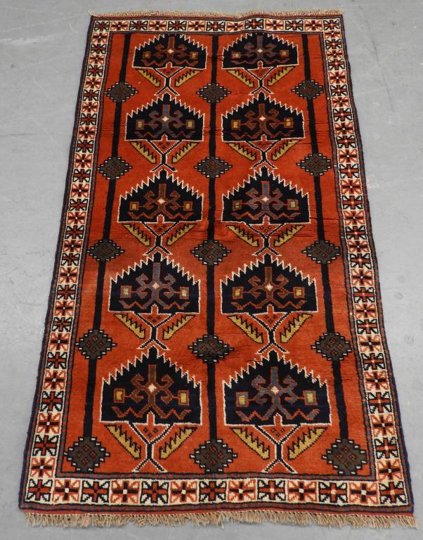 Middle Eastern Geometric Carpet Rug (1 of 4)