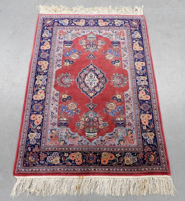 Middle Eastern Botanical Carpet Rug (1 of 7)
