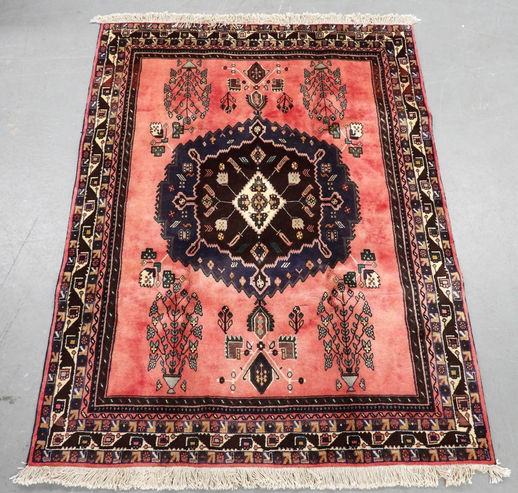 Persian Central Vase Floral Vase Carpet Rug (1 of 7)
