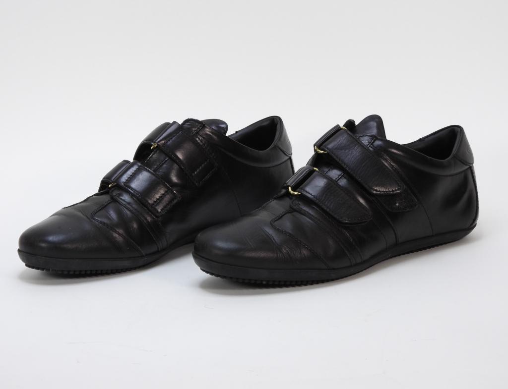 Gucci Black Leather Sneakers Size 10 (1 of 6)