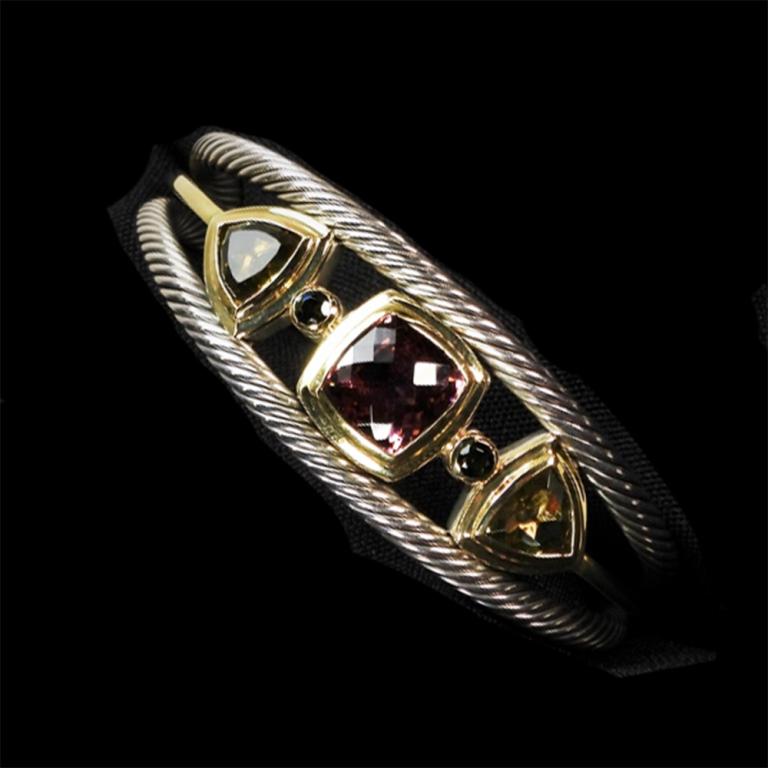 David Yurman 18K Gold Sterling Bracelet (1 of 10)