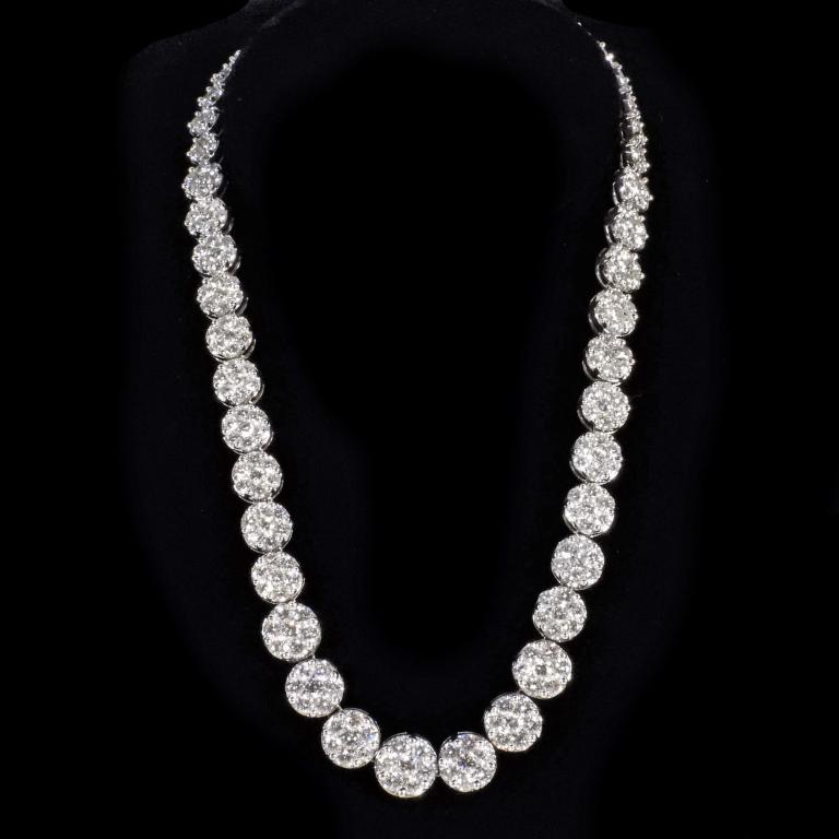 36CT Diamond 329 Stone Red Carpet Necklace (1 of 11)