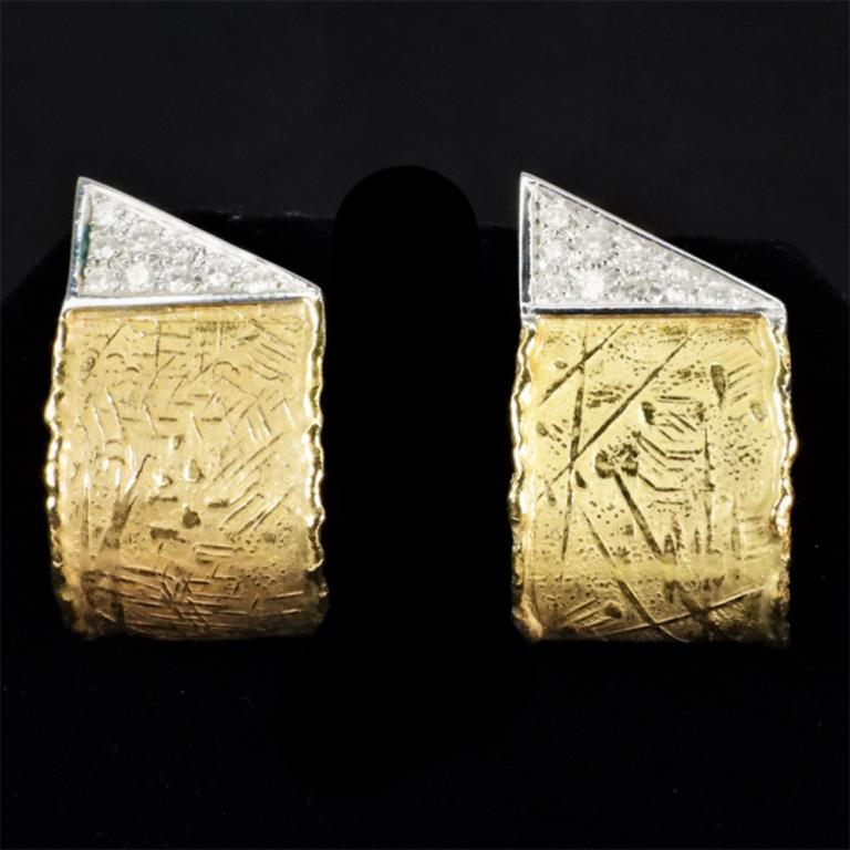 Aesthetic PR 18K Gold & Diamond Earrings (1 of 9)