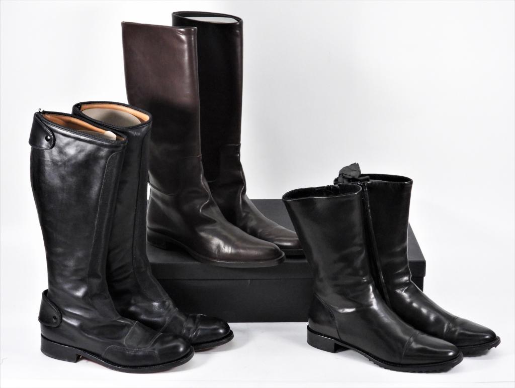 3PR Jil Sander Leather Boots Size 40-40.5 (1 of 6)